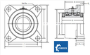 E-4BF-TRB-2 3/16 - Chumacera De Pared Tipo E 2 3/16 TIMKEN 