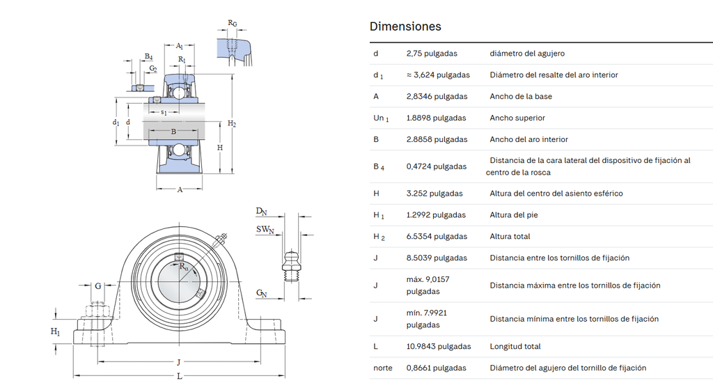 SY-2 3/4 -UTF - Chumace De Piso  SKF