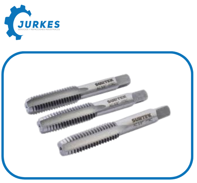 SUR-123512-Machuelos de acero de alta velocidad 3/8"-16NC MT-3/8X16