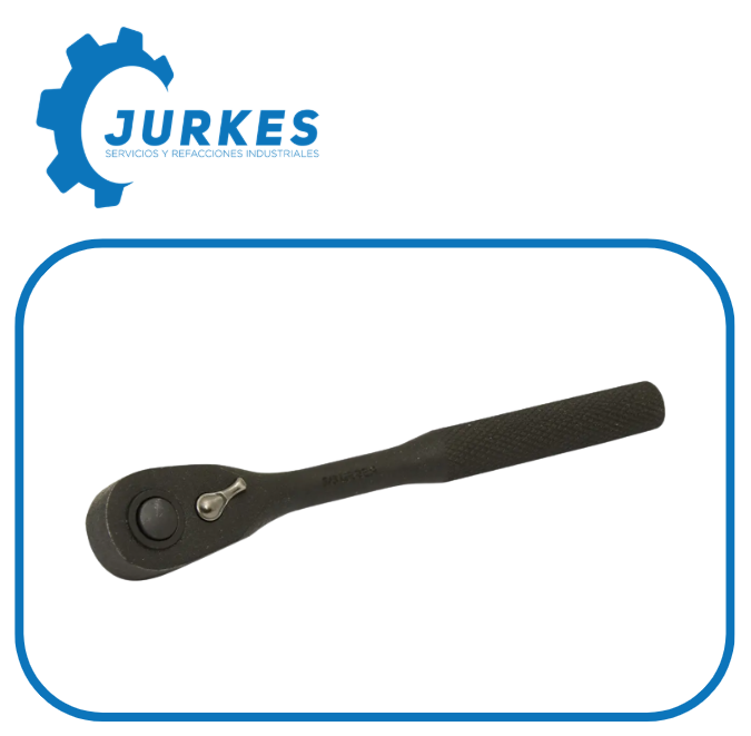 URR-5249B - Matraca Reversible 3/8" Cabeza Pera 7" Black URREA
