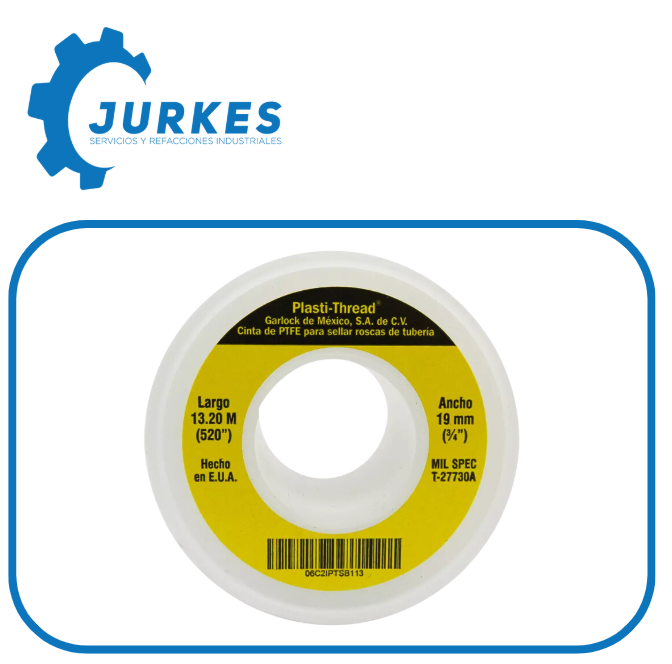 6C2IPTSB113 - Cinta Sella Roscas 3/4"X13.2Mt D/Teflón Plastithread Estándar GARLOCK