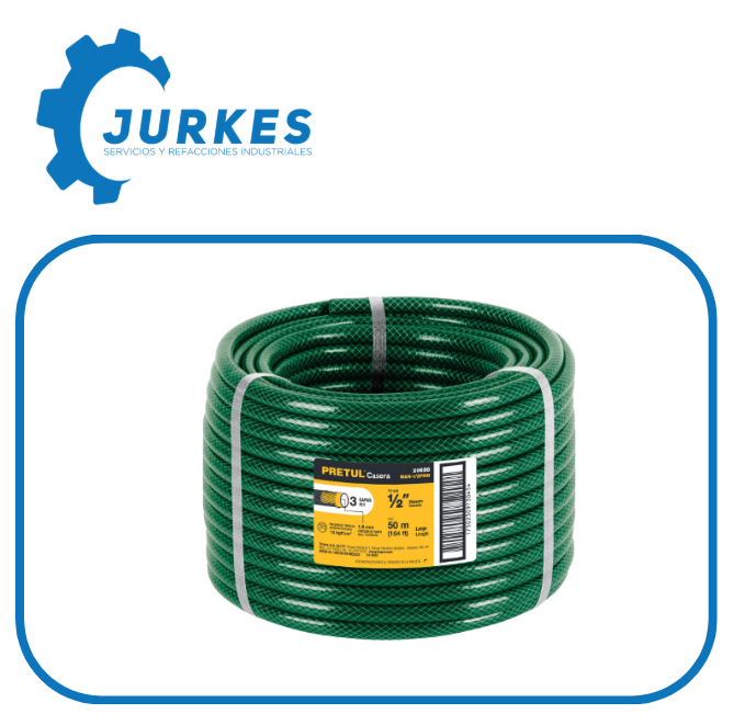 20658 - Manguera De 1/2 3 Capas 50M PRETUL