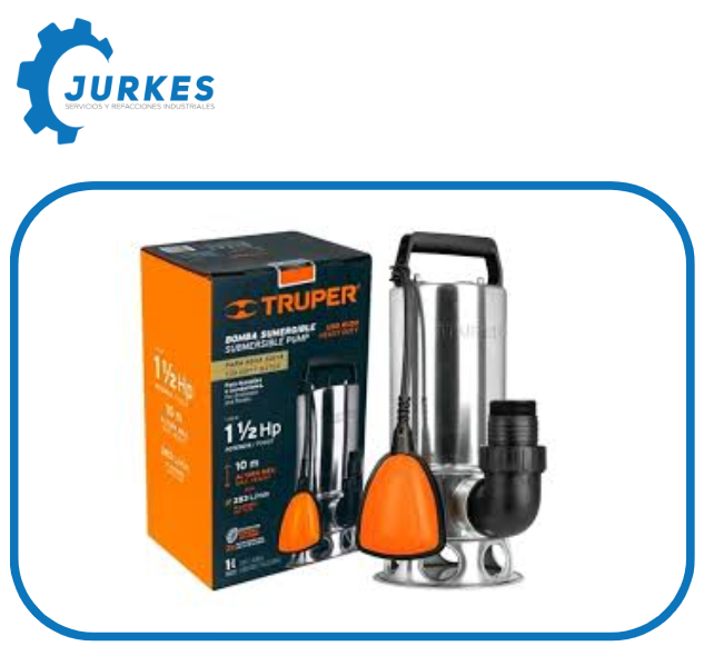 12608 - BOS-1-1/2SM- Bomba Sumergible Acero Inoxidable, Agua Sucia 1 1/2HP TRUPER