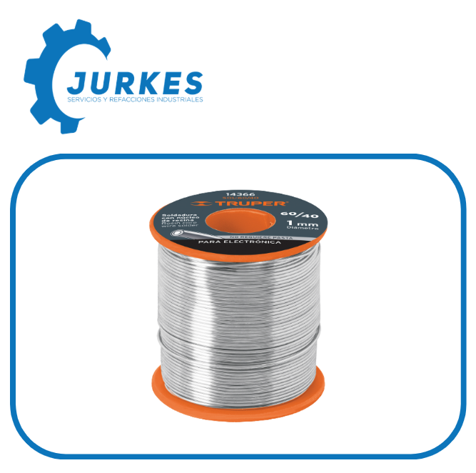 14366 - Soldadura 60/40 Para Electrónica, 450G  TRUPER