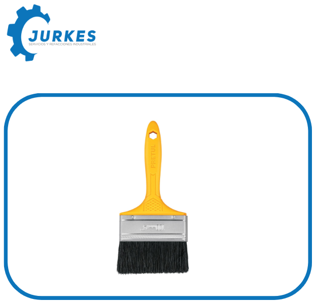 21529 - Brocha uso general de 4" con mango de plástico PRETUL