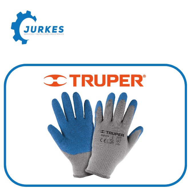 15266 - Guantes De Poliéster Recubiertos De Látex, M, TRUPER 