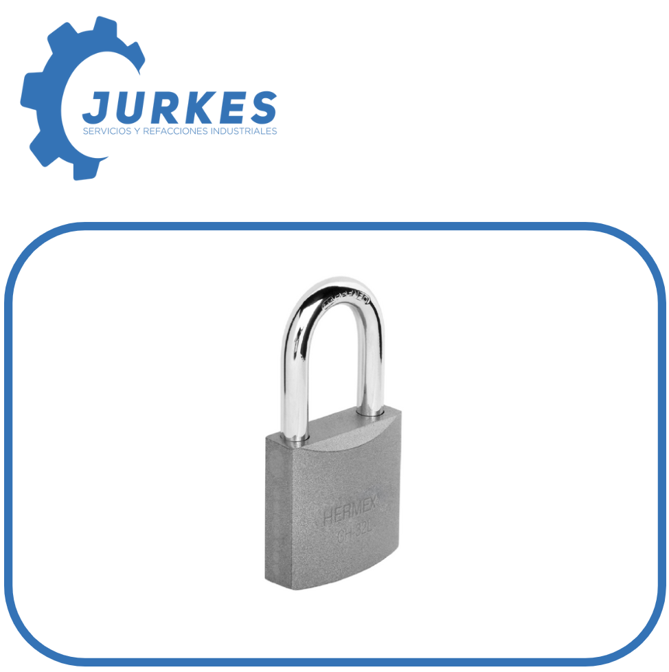 43793 - Candado De Hierro 32 MM Gancho Largo En Caja