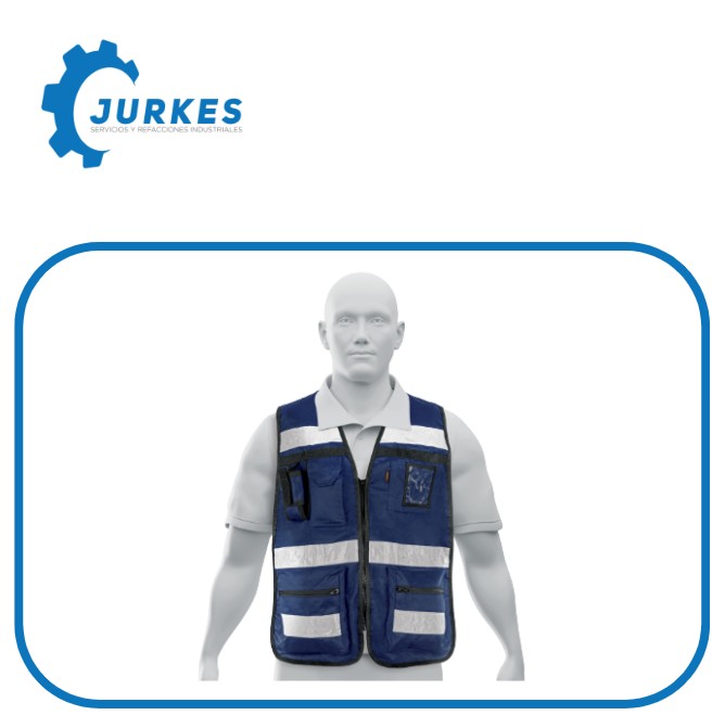 14667 - Chaleco Brigadista Con Cintas Reflejantes, Color Azul Marino TRUPER