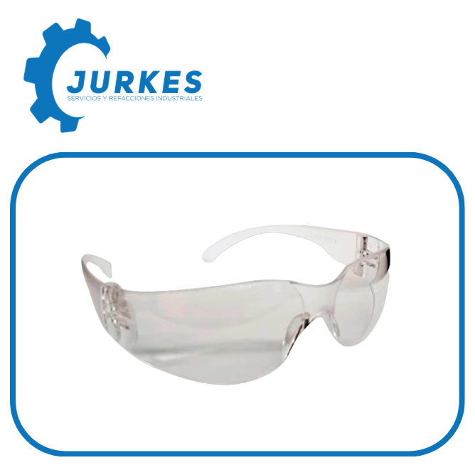 LL01C - Lentes De Seguridad Anti-Impacto Y Anti-Ralladuras Claro Sin Espejo 100% Policarbonato LICA