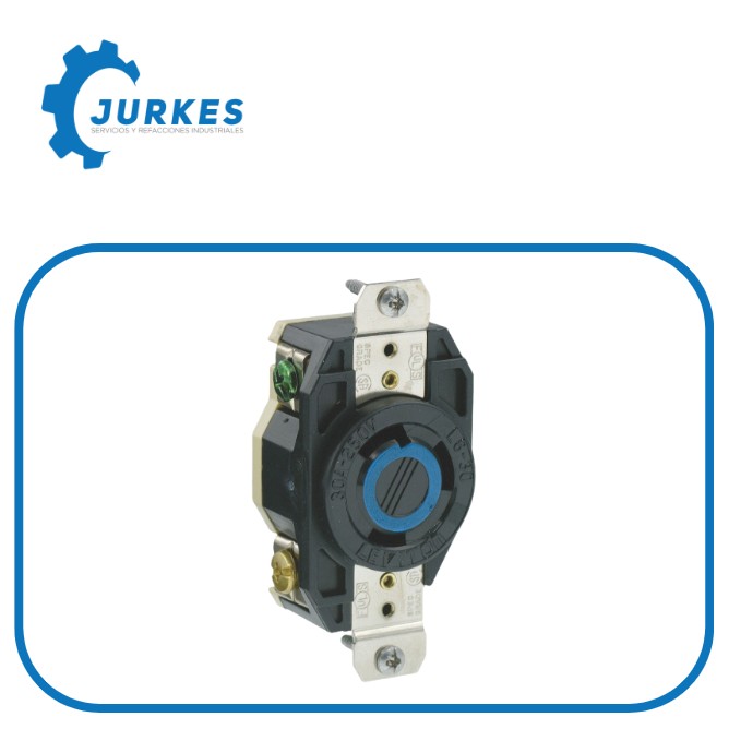 02620-000 - Receptáculo Media Vuelta Industrial 30A 250V 2P3H NEMA L6-30R