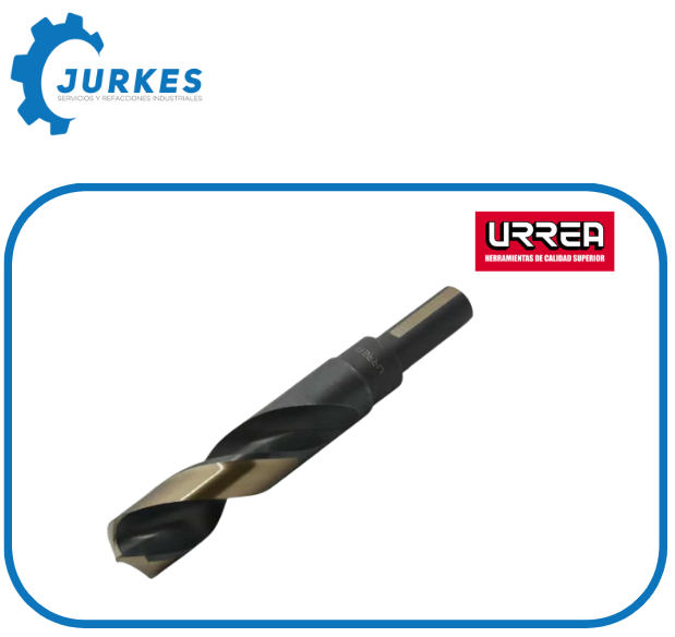URR-BZR41/64- Broca De Zanco De 1/2" 41/64" X 5" A.a.v. Acero M2 Vastago 3 Caras (Premium) URREA 