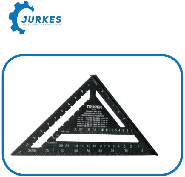 104024 - Escuadra 12", Aluminio Color Negro, Para Muro De Yeso, TRUPER
