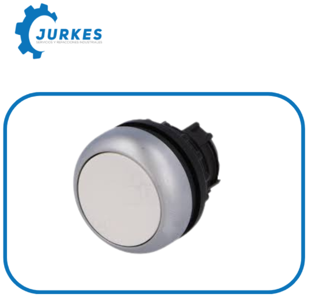  M22-D-W- Cabeza Boton Pulsador Blanco 