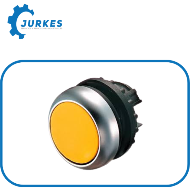   M22-D-Y-Pulsador Rasante Amarillo Con
Retorno