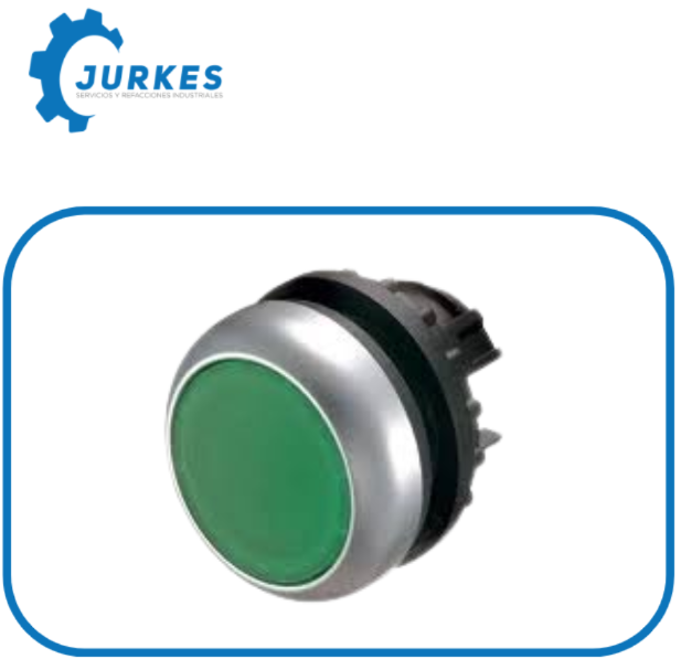 M22-DL-G-Pulsador Lum Verde Rasante Con
Retorno