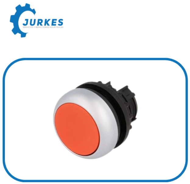 M22-DR-R- Boton Pulsador Rojo Con Retencion