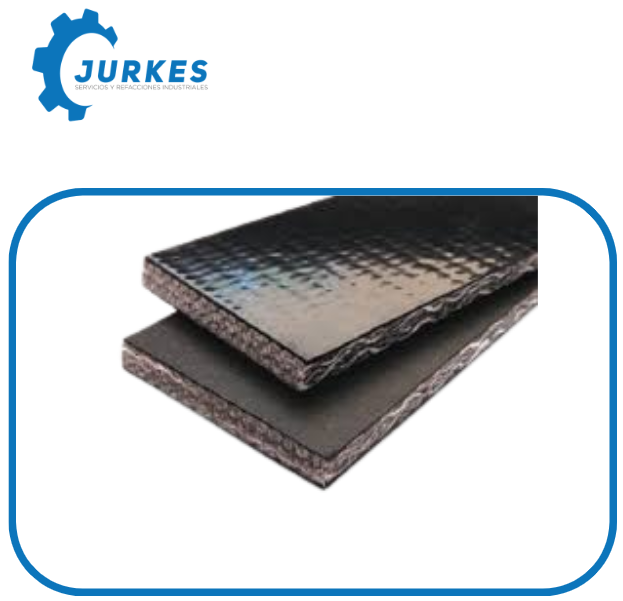 PVK-200-NEG-19cmX35mts - Banda Transportadora 19cm De Ancho X 35 mts  - Engrapada con RS187 306 Perforaciones Para Cangilon A Cada 9"