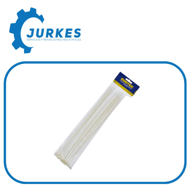 SUR-114214 - Cinchos De Plástico 368Mm X 4.6Mm Blanco (25 Pzas)