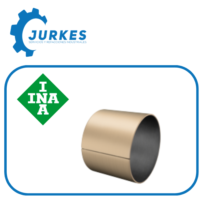 PAP2525-P10 - Casquillos De Fricción De Material Compuesto De Metal-Polímero, Libres De Mantenimiento, Iso 3547, Con Dorso De Bronce  25 X 28 X 25 