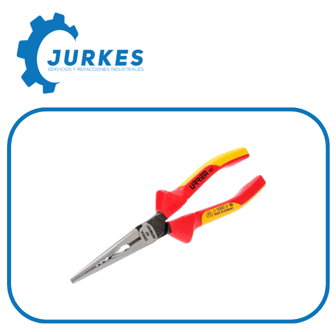 URR-187 - Pinza Punta Larga Con Filo De Corte 1000V URREA