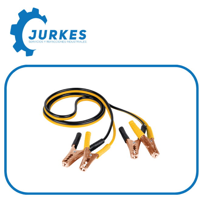 22808 - Cables Pasa Corriente 2.5M, 125 A, 10 AWG, Con Funda PRETUL