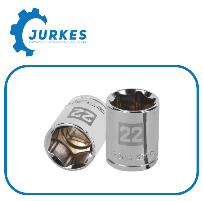 13272 - Dado De 22 Mm, 6 Puntas, Cuadro 1/2" TRUPER