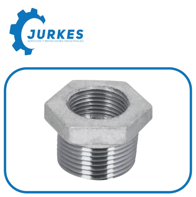 48776 - Reducción Bushing Acero Galvanizado 1-1/4 X 1" FOSET