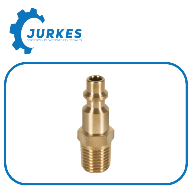 19083 - Conector Rápido De Latón, Macho, Cuerda 1/4" NPT TRUPER
