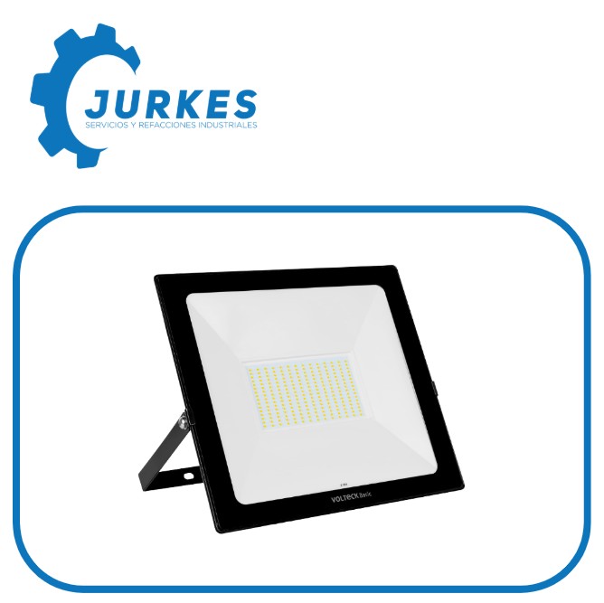 REF2100- Lampara Tipo Reflector De Led Luz Calida 100W 100/240V 3000K Marco Negro