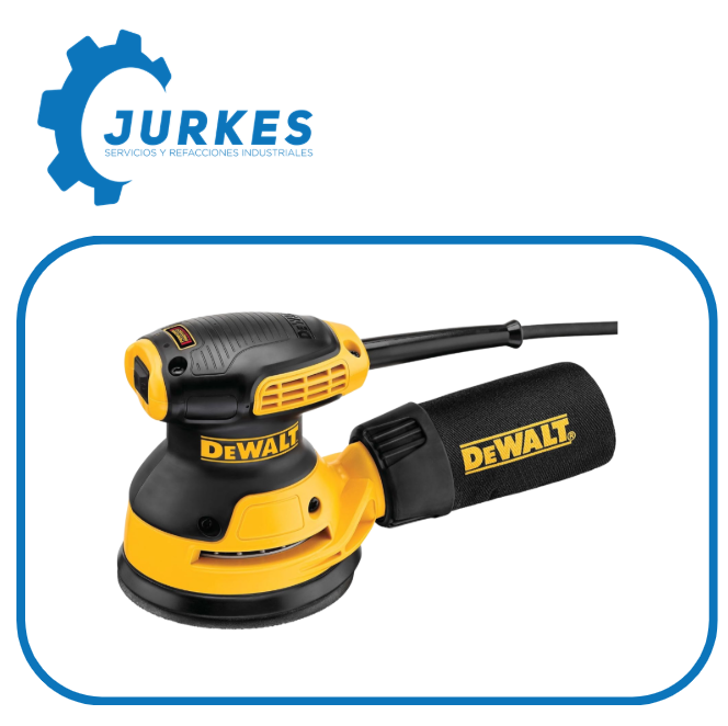 DWE6421-B3 - Lijadora Roto-Orbital 5" 280 W 12000RPM Con Bolsa Recolectora De Polvo