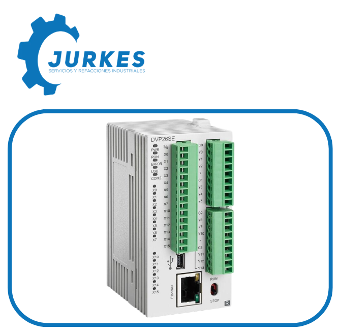 DVP26SE11R - PLC 26SE Con Ethernet, 14 Entradas / 12 Salidas A Relevador