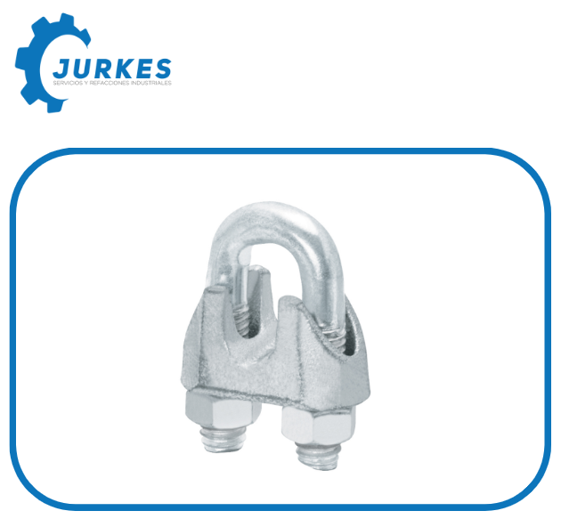 44087- Blíster c/1 nudo (perro) de hierro p/cable de 1/2", FIERO