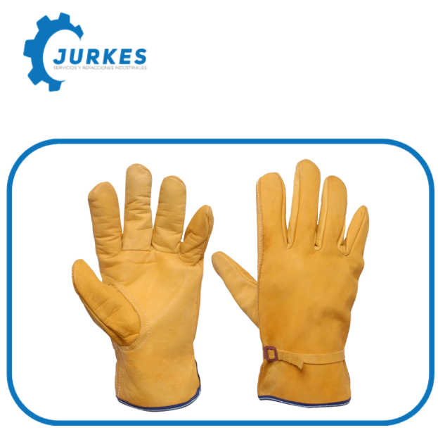 SUR- 137412- Guante De Piel De Res Argonero Unitalla Con Cinta