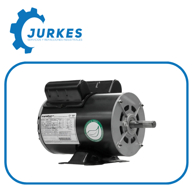 JR006 - 1/2 HP, 115/220V, 1750RPM, 60HZ, 56YZ, Motor Abierto STD MARATHON
