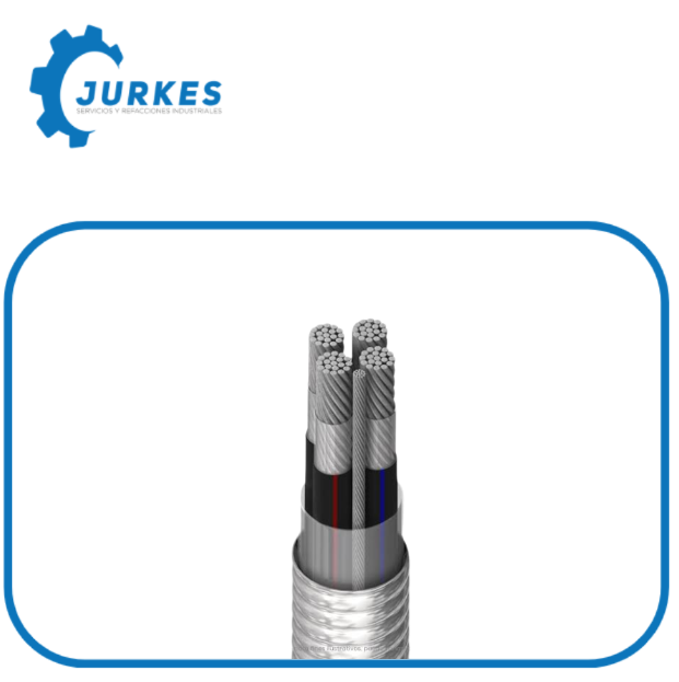 1240981- Cm Mt. Cable Aluminio Xhhw-2 Mc S-8000 4X6+1X6 En Gargolado Sin Aislar St81