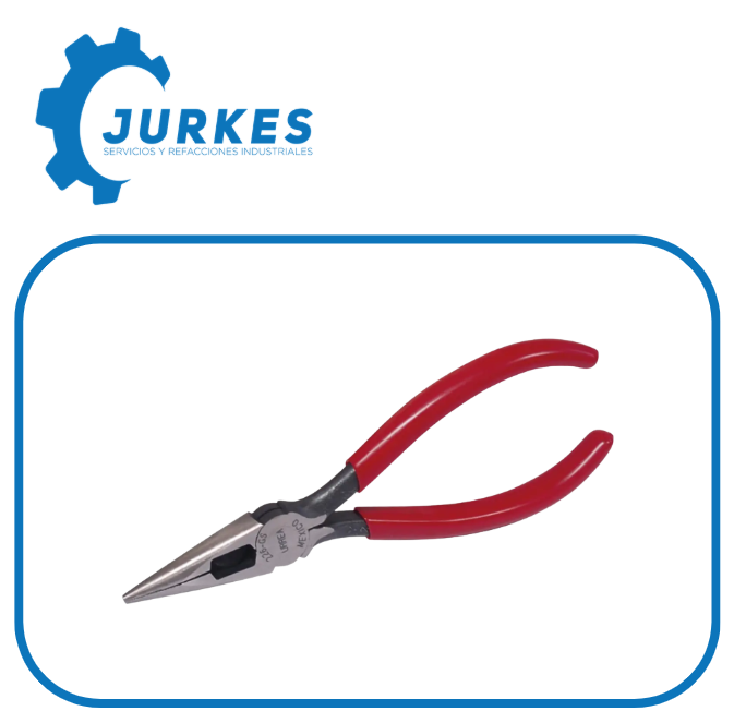 URR-226GS - Pinza Para Electricista 6.1/4" De Punta Cónica Corte Lateral URREA