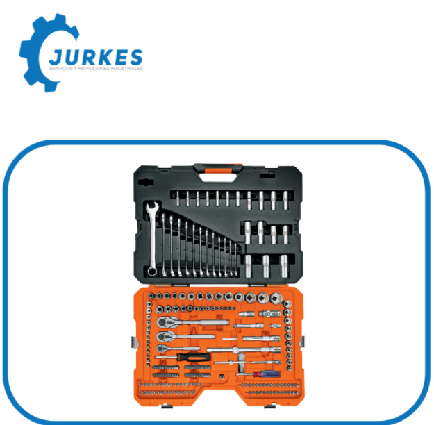 15695- JD-210MP- Juego 211 Herramientas 1/4", 3/8" Y 1/2" Std Y Mm P/Mecánico TRUPER 