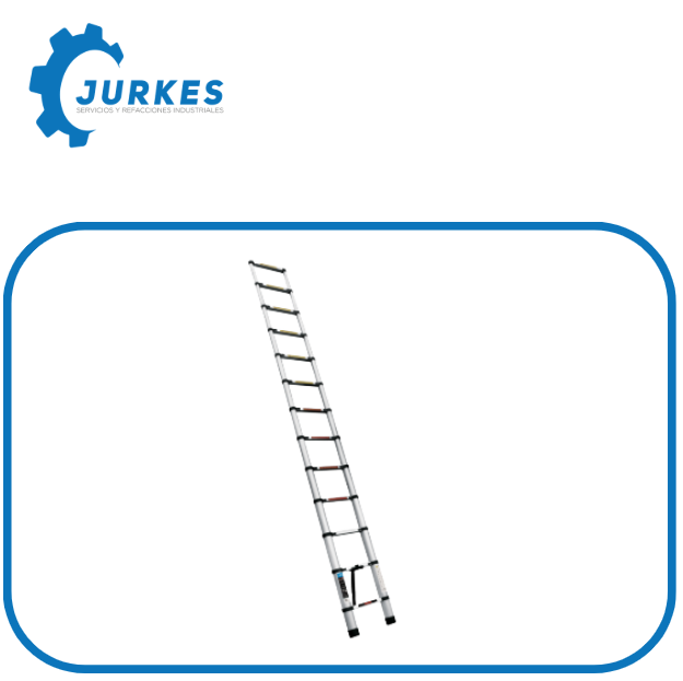 101904- Escalera telescópica, 13 peldaños, capacidad 100 kg, TRUPER