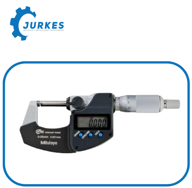 293-240-30CAL -icrómetro Digimático con Calibración, 0-25 mm, sin salida, batería SR44, caja de plástico MITUTOYO 
