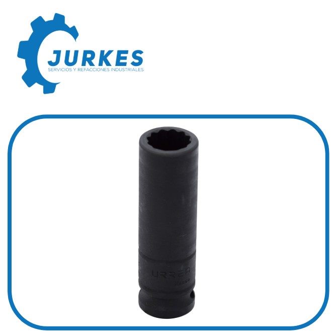 URR-7317M - Dado de Impacto Largo Cuadro de 1/2", 6 Puntas, Métrico, 17 mm