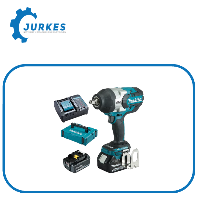 MAK-DTW1002RTJ  Llave Impacto
 1/2" vel. 0 a 1800 - 2000 imp m/bl torque li-ion 2 bat
 c/ind 5.0 a.h. y carg c/luz,estuche mont. 18v