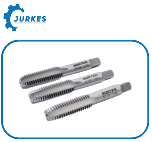 SUR-123512-Machuelos de acero de alta velocidad 3/8"-16NC MT-3/8X16