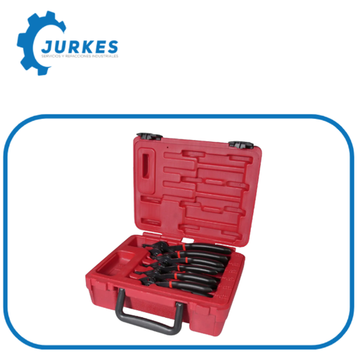 URR-360D - Juego De Pinzas Para Anillos
 De Retención, 6 Piezas