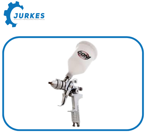 GON-351- Pistola Para Pintar De Gravedad Vaso Plastico 600 Ml 3 Reguladores Boq 1.4  MM