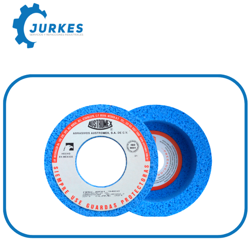 AUS-321 - Rueda Vitrificada 180X75X76.2 AUSTROMEX