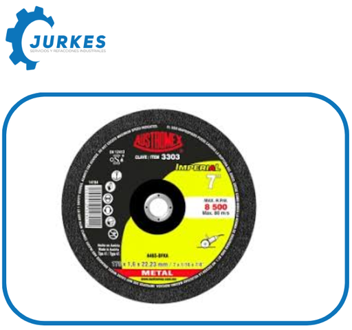 AUS-3300- Disco Corte Plano 115 x 0.75 x 22.23 A60R-BFXA #