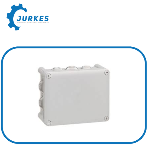 0610429 - 092052 Caja Plexo Rectangular De 180X140X86MM Con 10 Entradas Con Boquillas Ø DE 4 A 32MM IP55 IK07