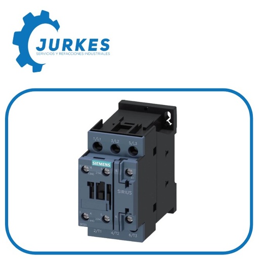 0774377 - 3RT20261AR60 Contactor Tripolar Sirius 440Vca S01NA+1NC Terminal Tornillo
