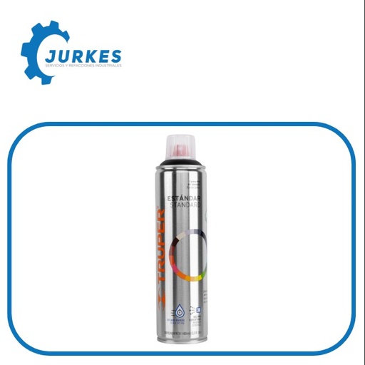 19033 - Pintura En Aerosol, Negro Mate, Bote Esbelto, 400 Ml, TRUPER