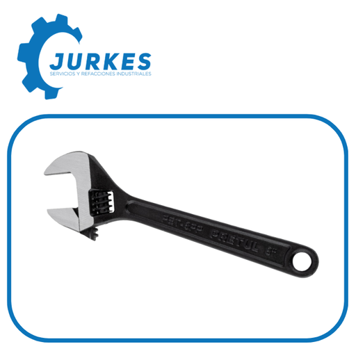 21823 - Llave Ajustable (Perica) 8" Pavonada PRETUL